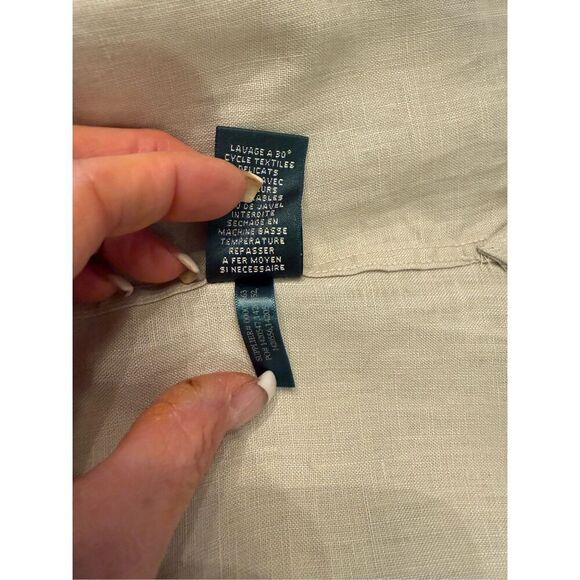 Lauren Ralph Lauren Women’s Linen Blouse Roll Tab Sleeves Plus Sz. 2X - Picture 12 of 14